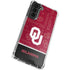 University of Oklahoma Split Jersey Galaxy S21 FE Clear Case